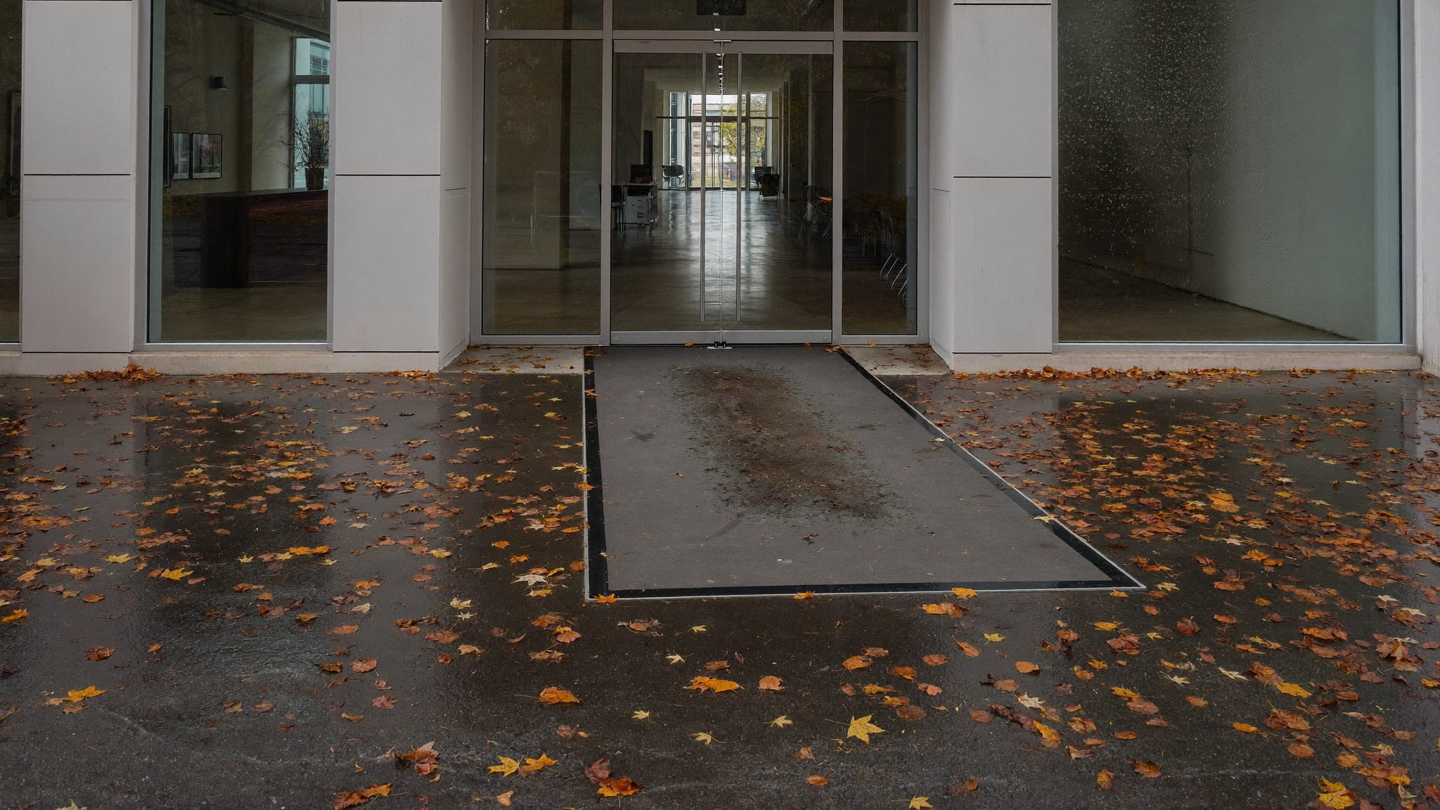 Gebäudereinigung Berlin: Eingänge sicher im Herbst